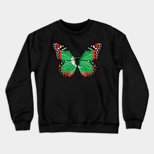 Maldivian Flag  Butterfly - Gift for Maldivian From Maldives Crewneck Sweatshirt